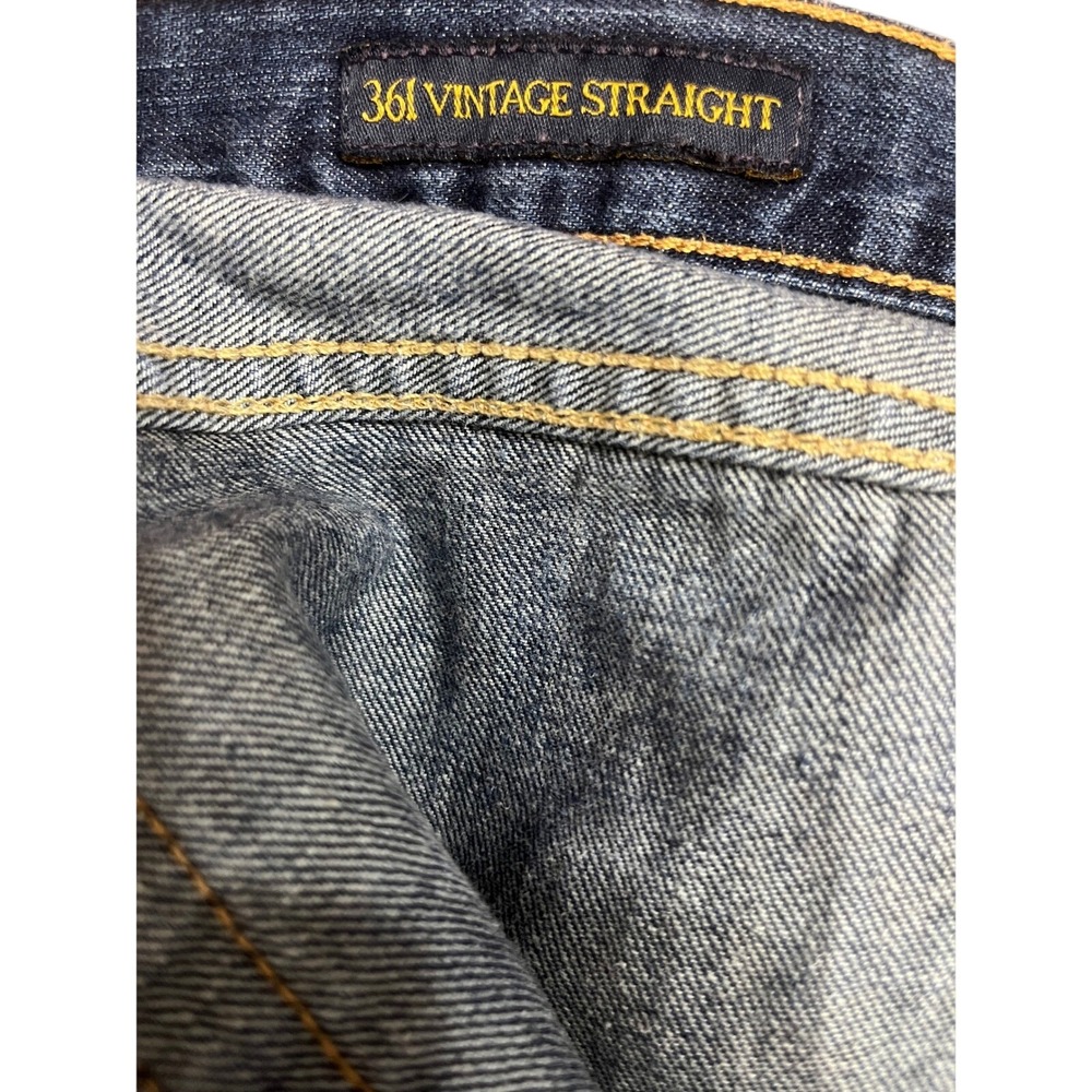 Lucky Brand 361 Vintage Straight Dark Wash Denim Jeans Men's Size‎ 38x30 - Picture 5 of 6